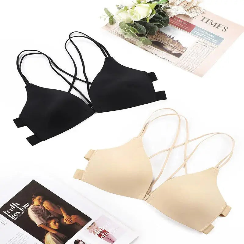 Women Bra And Panties Set Backless Set G-String Seamless Bra Thong Lingerie Set Top Underwear LumeaWomen