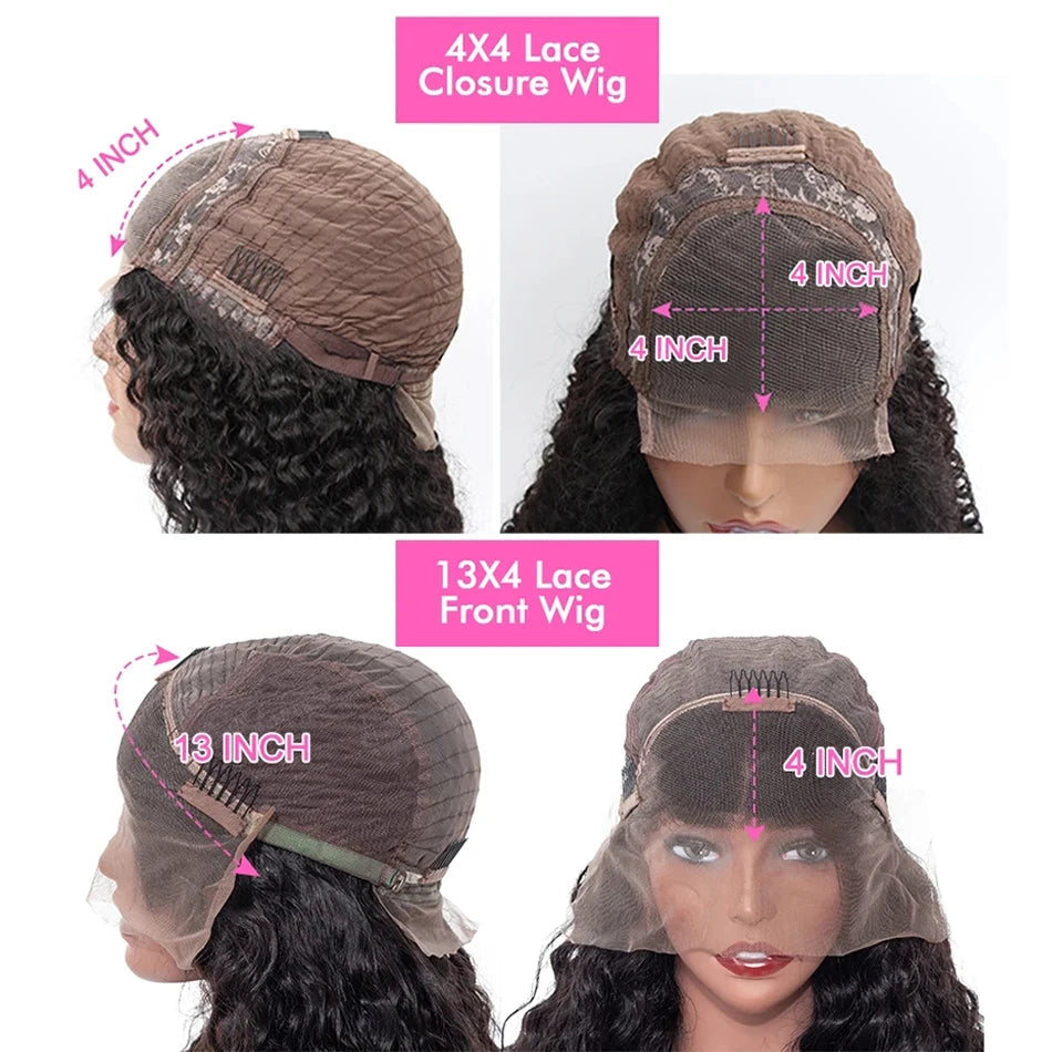 Ready to Wear Glueless Kinky Curly Bob Wig - 13x4 Lace Front Human Hair Wig for Women LumeaWomen