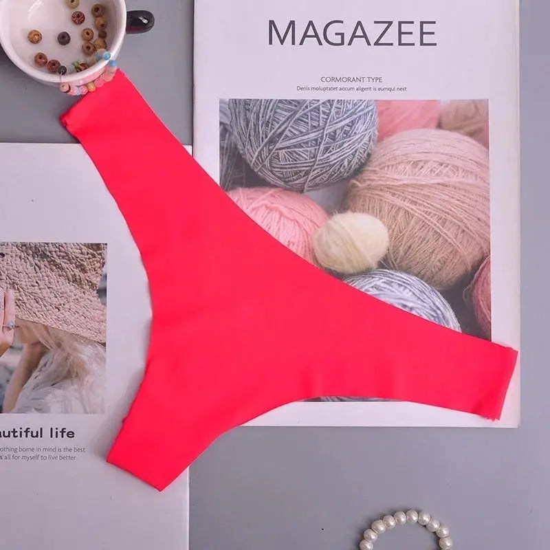 Ultra-Fine Viscose Briefs for Women, Seamless Underwear, Comfortable, Low Waist, Ruffled, Lingerie LumeaWomen
