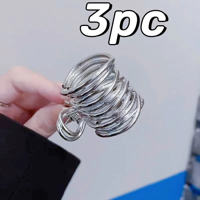 Fashion High Ponytail Clip - Metal Hollow Geometric Hair Claw for Women LumeaWomen