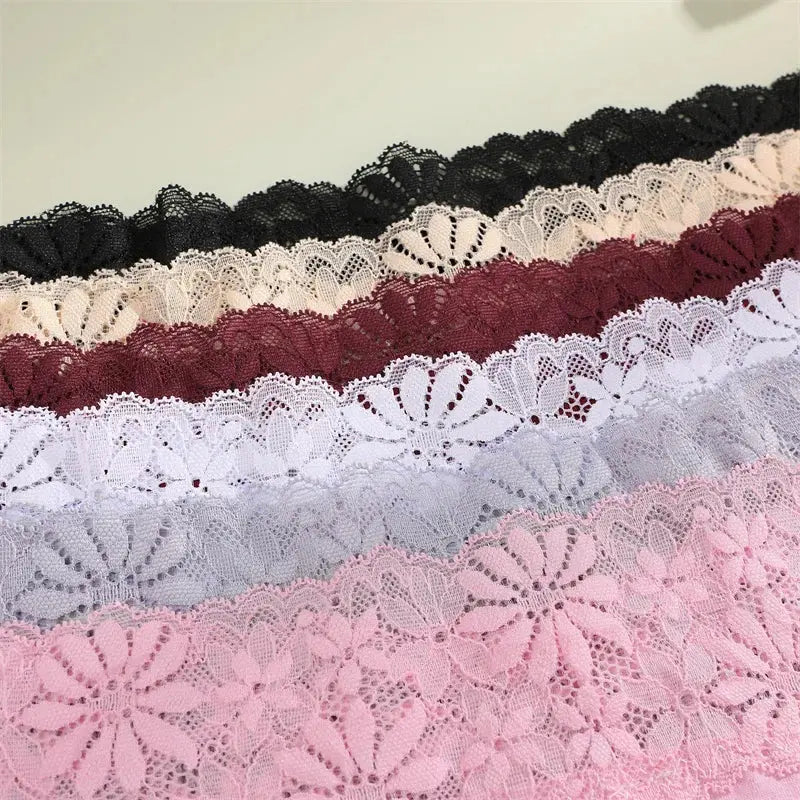 Lace Panties Women Cotton Briefs Female Comfortable Underwear 4PCS/Set Elstice Solid Color Panties Female Low Rise Lingerie LumeaWomen