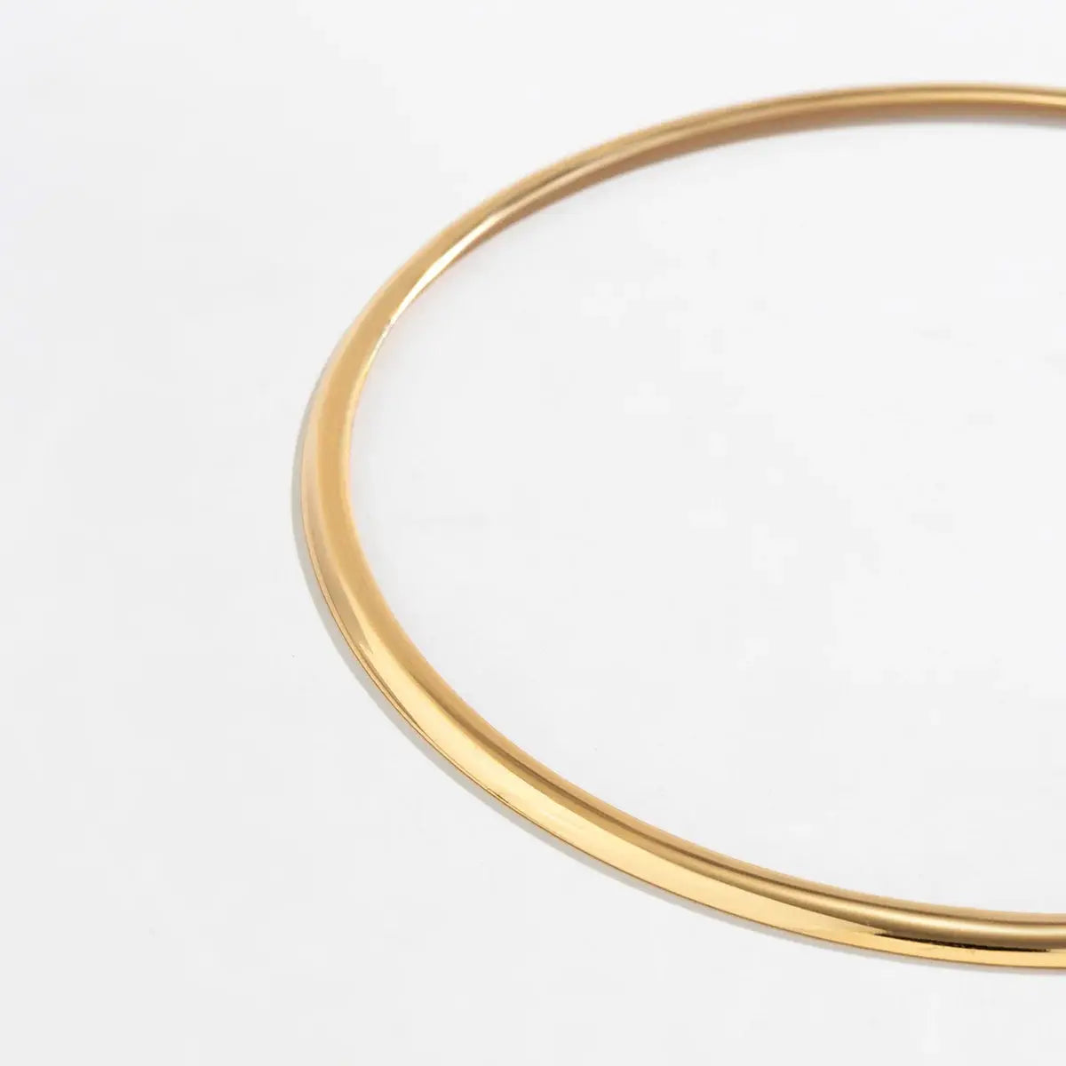 Elegant Chunky Circle Torque Choker Necklace LumeaWomen