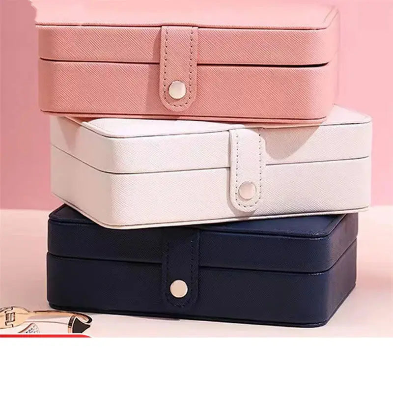 Korean Style Portable Jewelry Storage Box - 2024 High-end Large Capacity Travel Jewelry Organizer LumeaWomen
