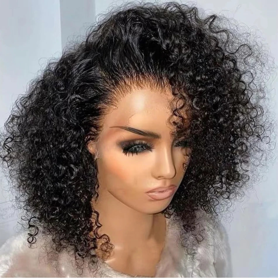 Ready to Wear Glueless Kinky Curly Bob Wig - 13x4 Lace Front Human Hair Wig for Women LumeaWomen