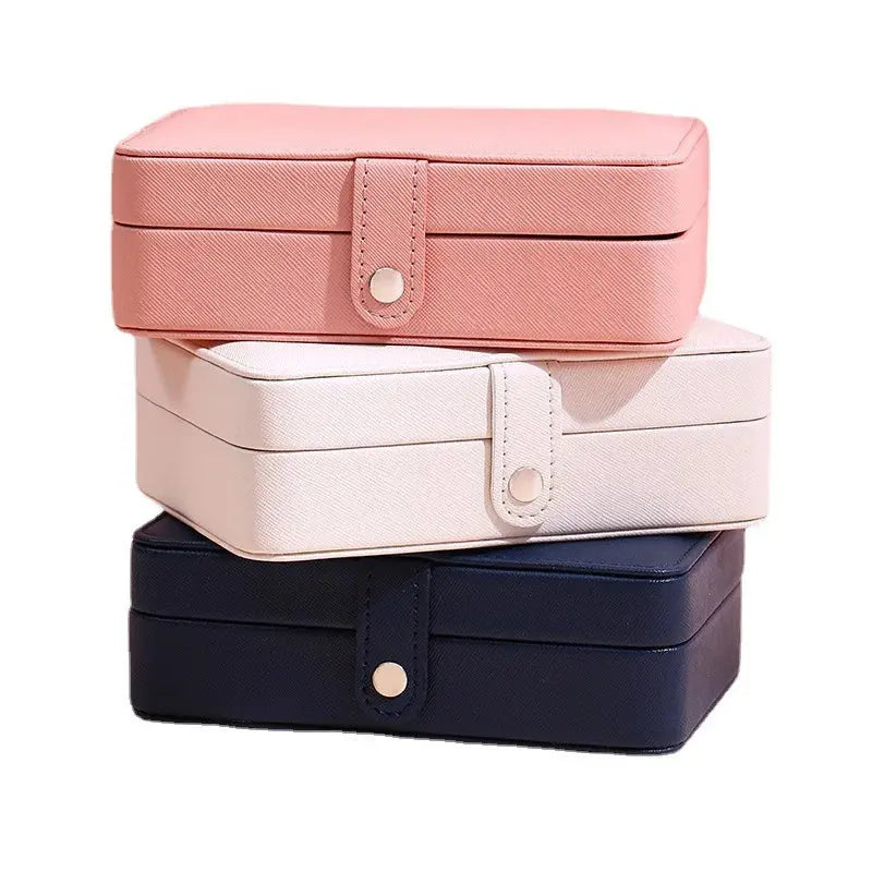 Korean Style Portable Jewelry Storage Box - 2024 High-end Large Capacity Travel Jewelry Organizer LumeaWomen