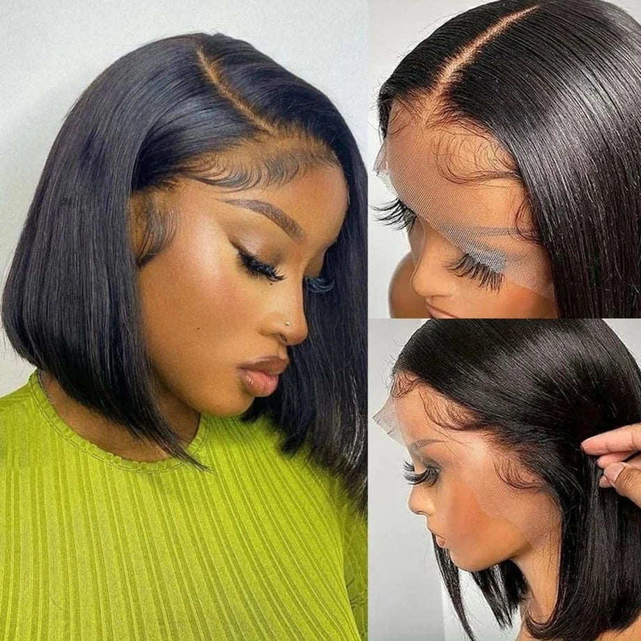 Pre-Plucked Straight Bob Wig - Human Hair 5x5 HD Lace Closure with Baby Hair for Women LumeaWomen