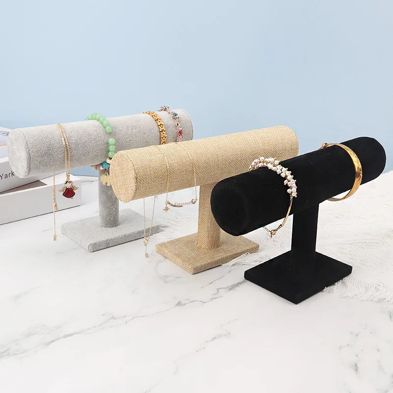 Multifunctional Jewelry Display Stand - T-Bar Holder for Necklaces, Bracelets, Watches & Hairbands LumeaWomen