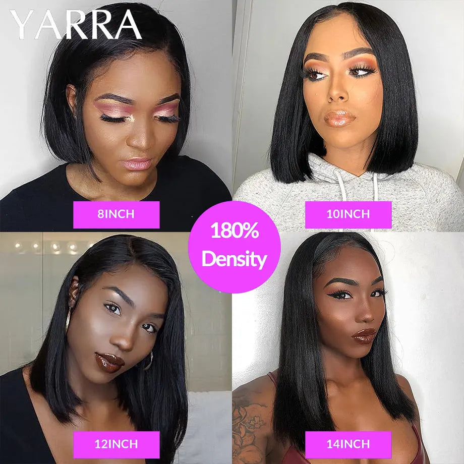 Pre-Plucked Straight Bob Wig - Human Hair 5x5 HD Lace Closure with Baby Hair for Women LumeaWomen