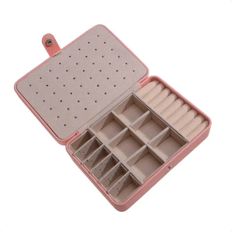 Korean Style Portable Jewelry Storage Box - 2024 High-end Large Capacity Travel Jewelry Organizer LumeaWomen