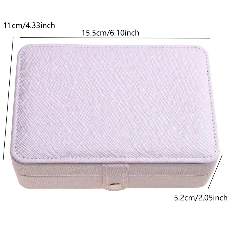 Korean Style Portable Jewelry Storage Box - 2024 High-end Large Capacity Travel Jewelry Organizer LumeaWomen