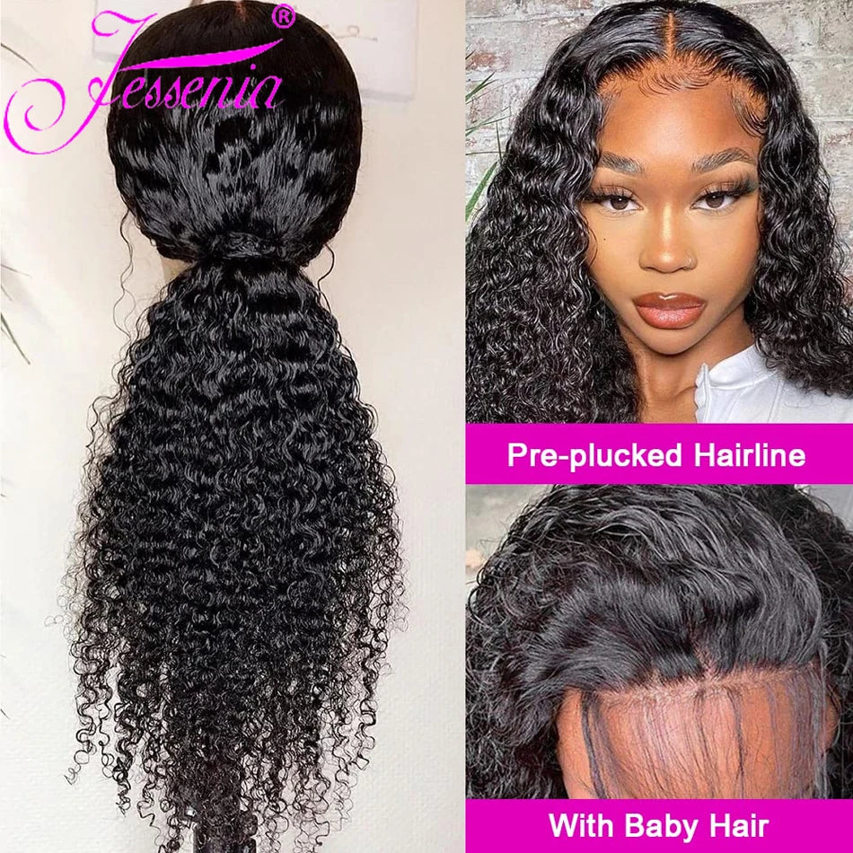 Wear and Go Glueless Kinky Curly Bob Wig - 13x4 HD Transparent Lace Frontal Brazilian Human Hair LumeaWomen