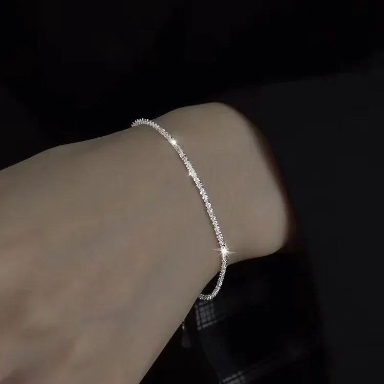 925 Sterling Silver Pearl Bracelet – Elegant Knotted Bead Charm Jewelry for Women LumeaWomen