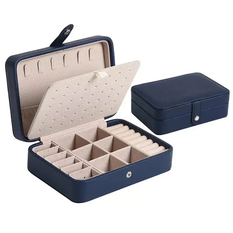Korean Style Portable Jewelry Storage Box - 2024 High-end Large Capacity Travel Jewelry Organizer LumeaWomen