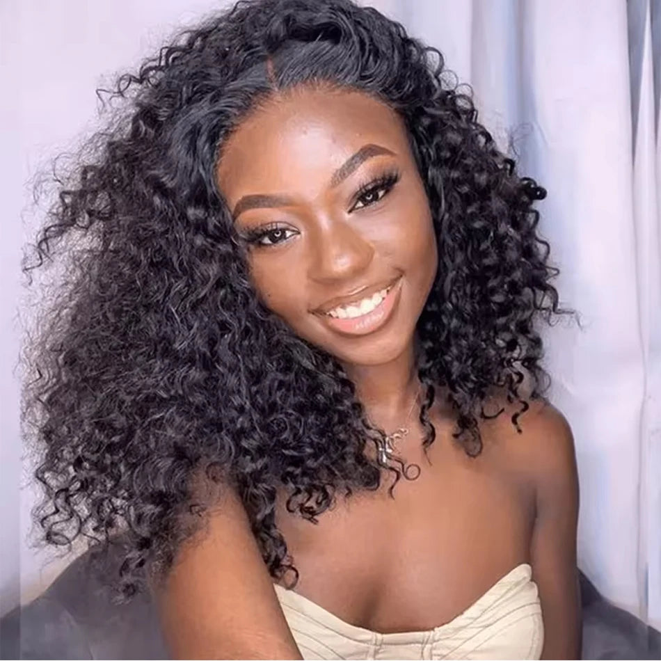 Ready to Wear Glueless Kinky Curly Bob Wig - 13x4 Lace Front Human Hair Wig for Women LumeaWomen