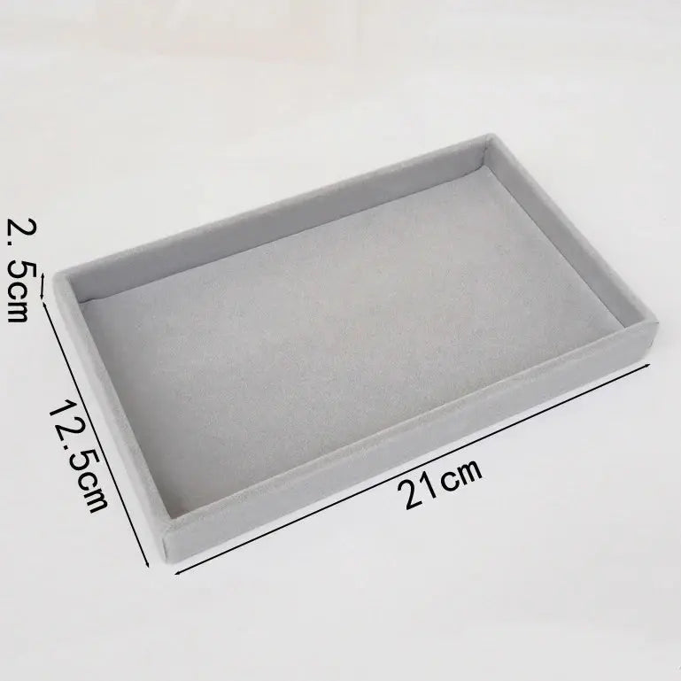 Soft Velvet Stackable Jewelry Tray - Portable Organizer for Rings, Earrings, Necklaces & Bracelets LumeaWomen