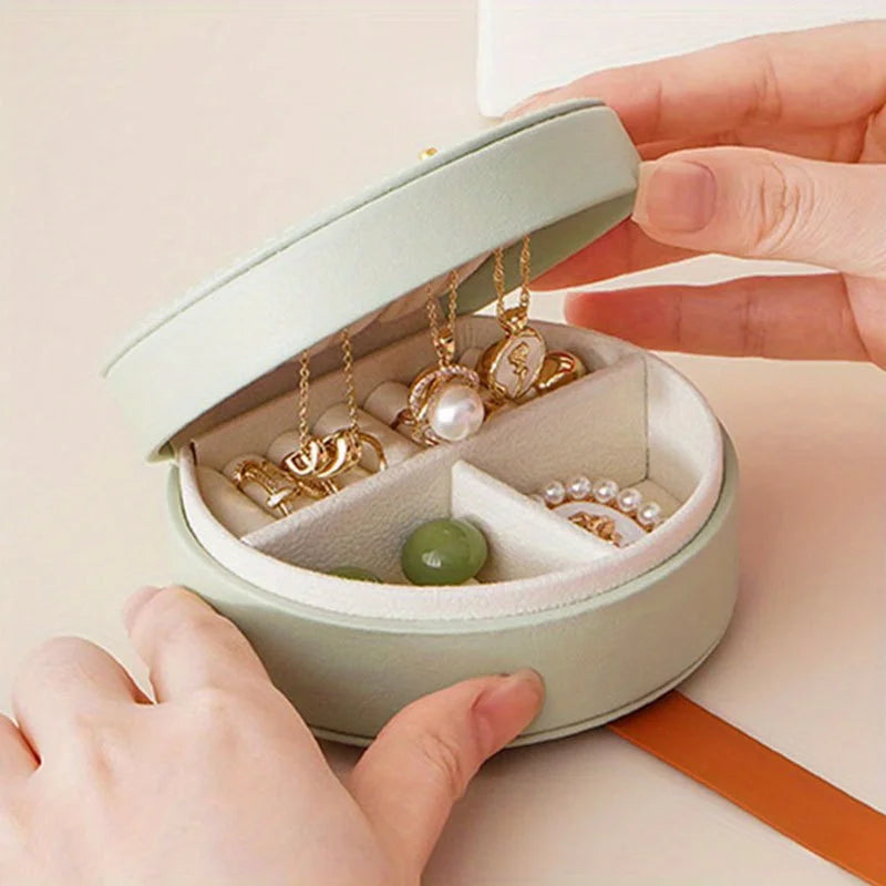 Portable Mini Jewelry Organizer - Travel Jewelry Box for Rings, Pendants, Earrings, Necklaces & Bracelets LumeaWomen
