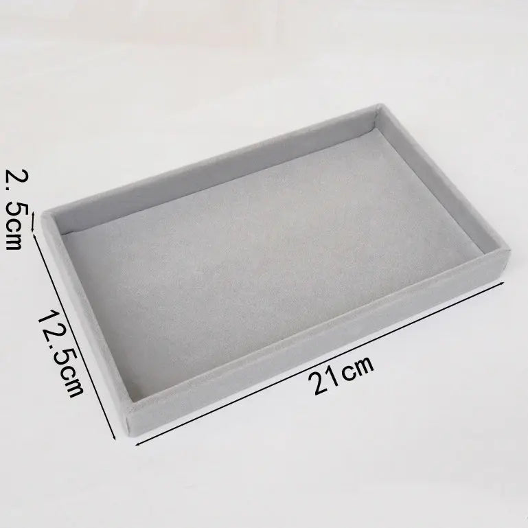 Soft Velvet Stackable Jewelry Tray - Portable Organizer for Rings, Earrings, Necklaces & Bracelets LumeaWomen