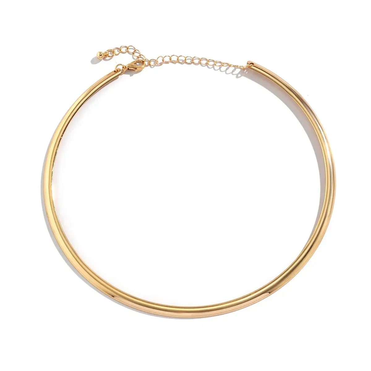 Elegant Chunky Circle Torque Choker Necklace LumeaWomen