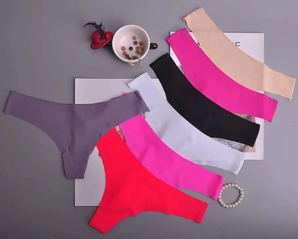 Ultra-Fine Viscose Briefs for Women, Seamless Underwear, Comfortable, Low Waist, Ruffled, Lingerie LumeaWomen