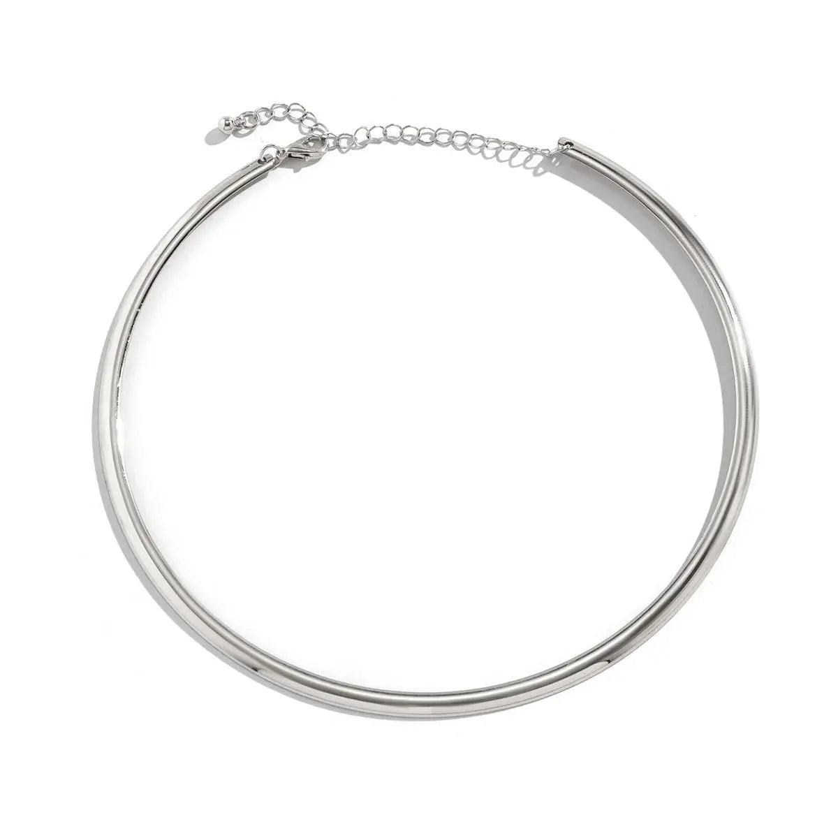 Elegant Chunky Circle Torque Choker Necklace LumeaWomen
