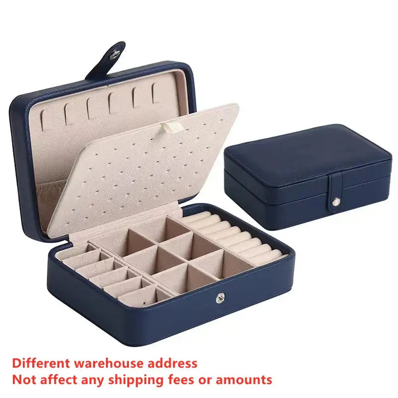 Korean Style Portable Jewelry Storage Box - 2024 High-end Large Capacity Travel Jewelry Organizer LumeaWomen