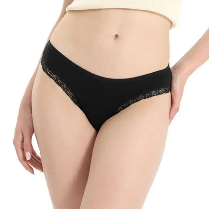 3Pcs/Set Cotton Lace Panties for Women – Soft Solid Color Briefs, M-XL, Underwear LumeaWomen