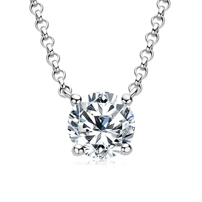 Elegant Moissanite Pendant Necklace