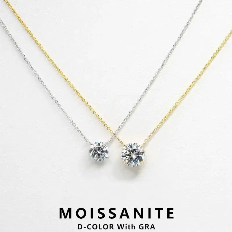 Elegant Moissanite Pendant Necklace
