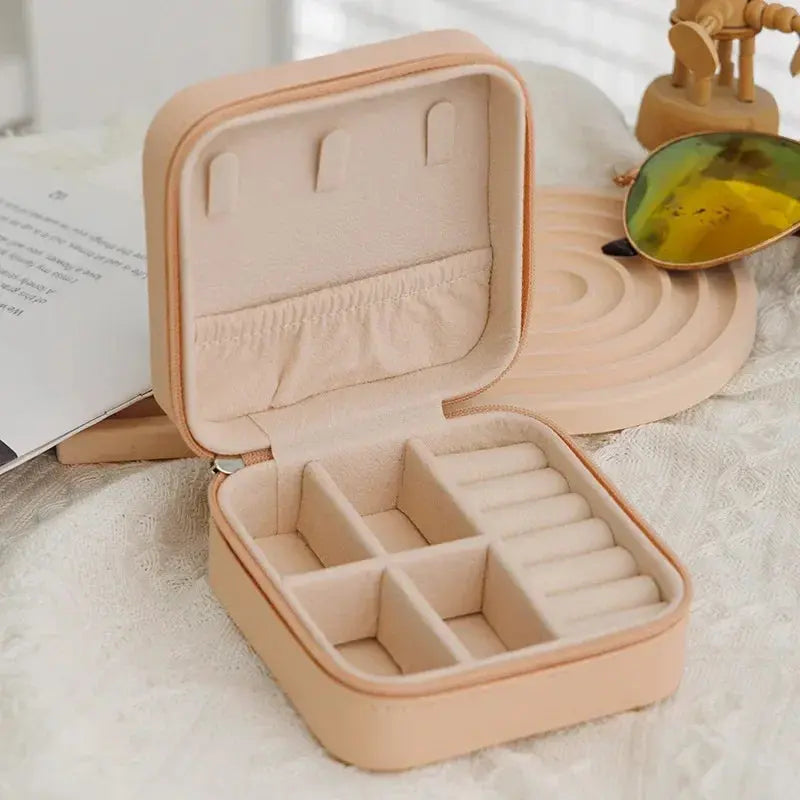8-Style Transparent Plastic Jewelry Storage Box – Adjustable Compartment Organizer for Beads, Rings & Earrings