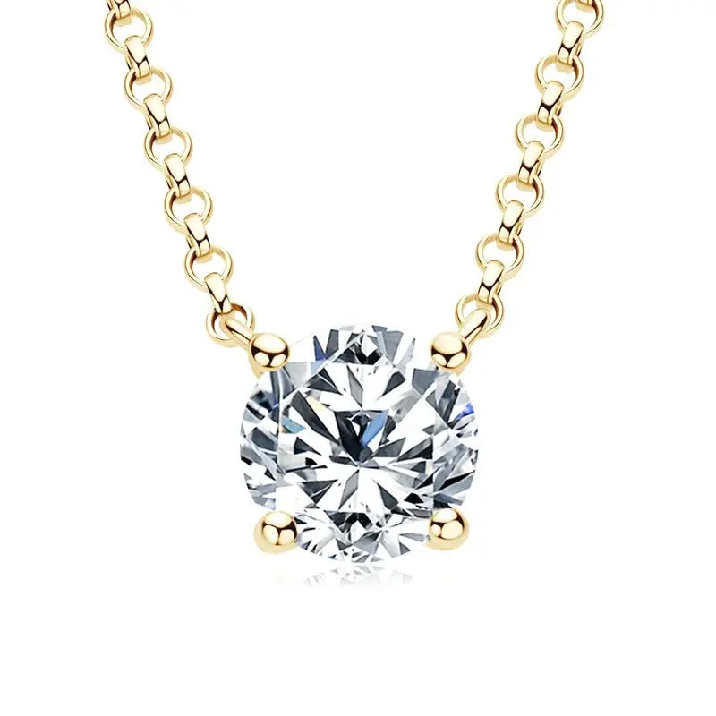 Elegant Moissanite Pendant Necklace